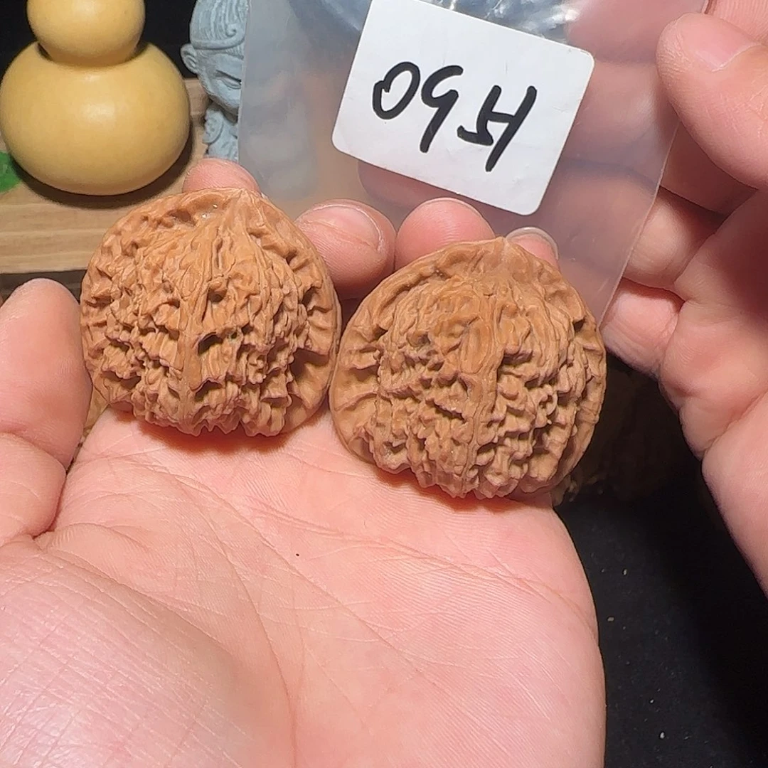 文玩核桃把件0951全品41白狮子