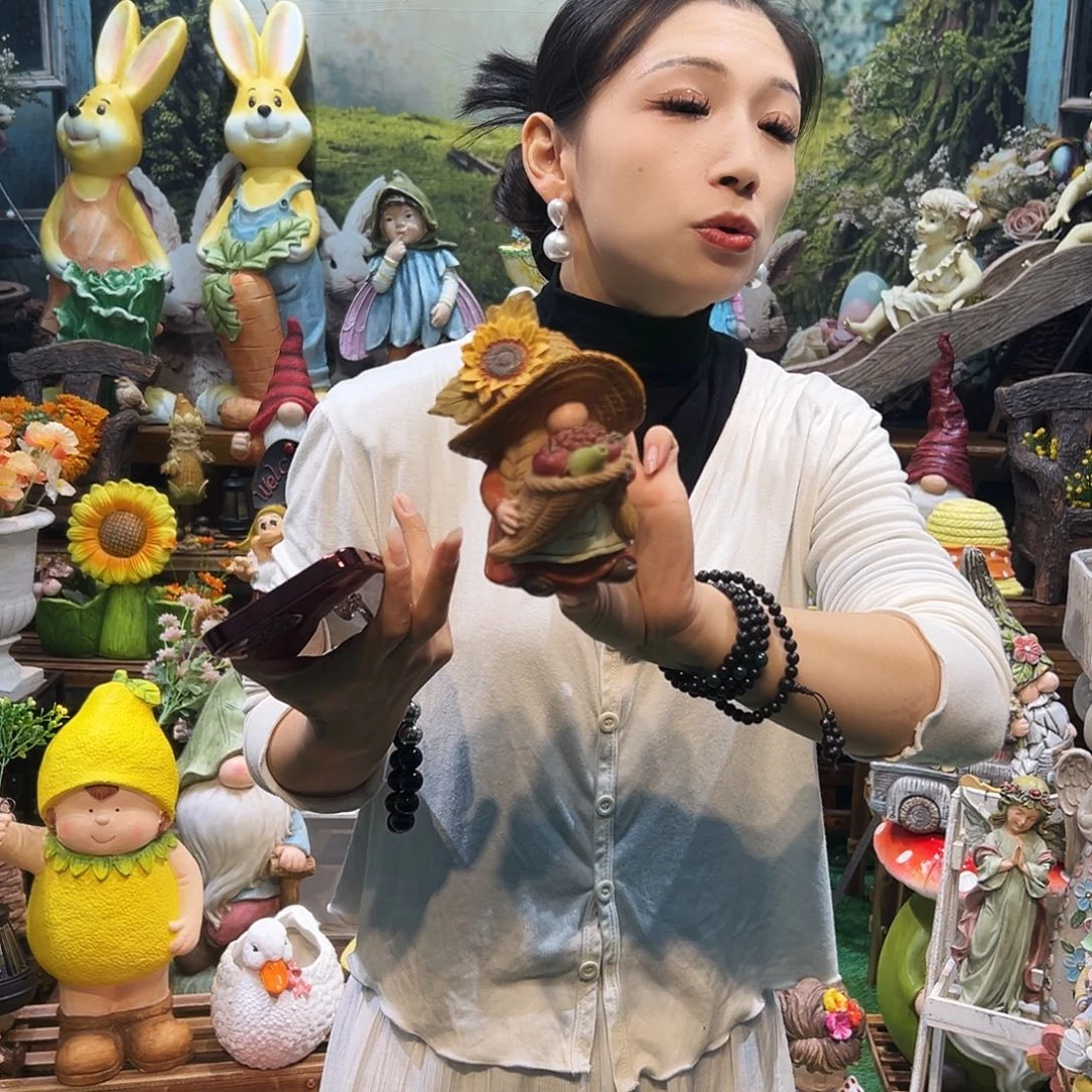 花园摆件红红火火