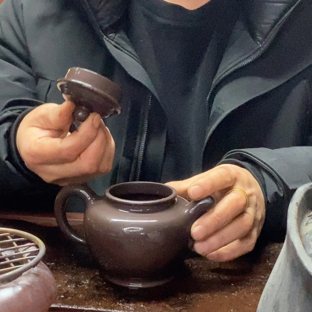 紫砂柴烧紫砂壶壶