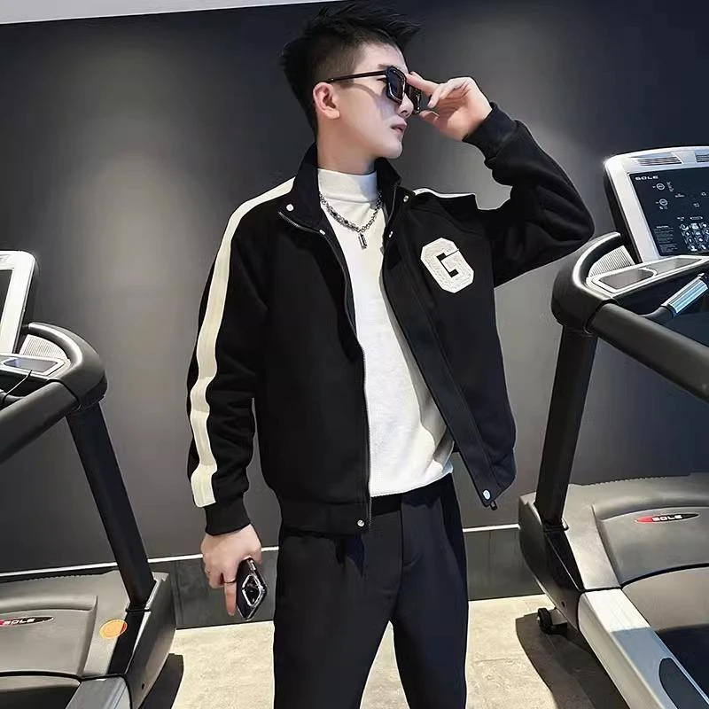 轻奢风痞帅工装外套男士春秋季2025新款美式休闲棒球服夹克秋冬款