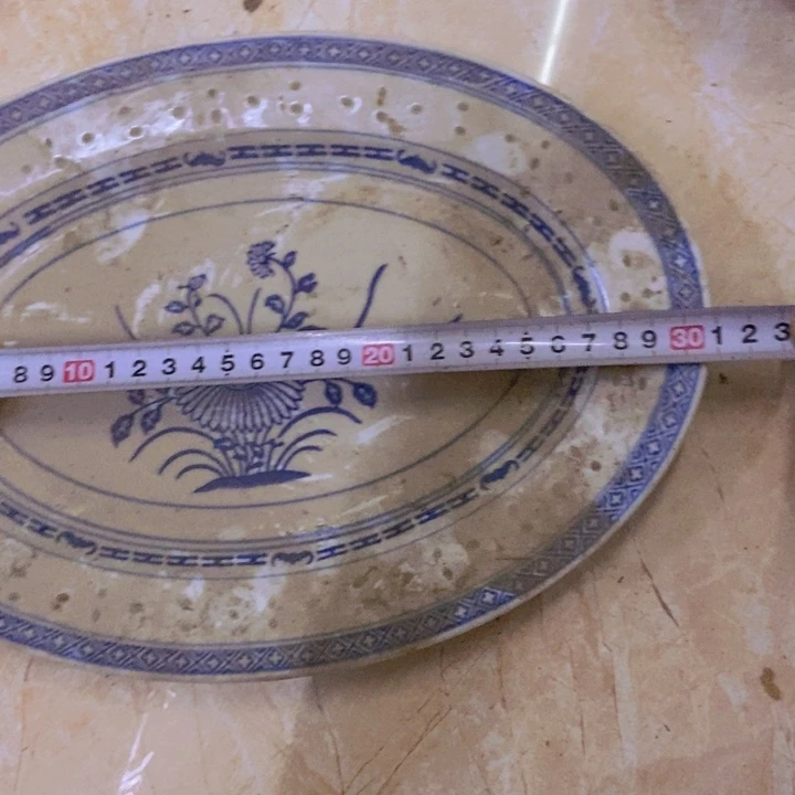 摆件31*22厘米玲珑兰花鱼盘