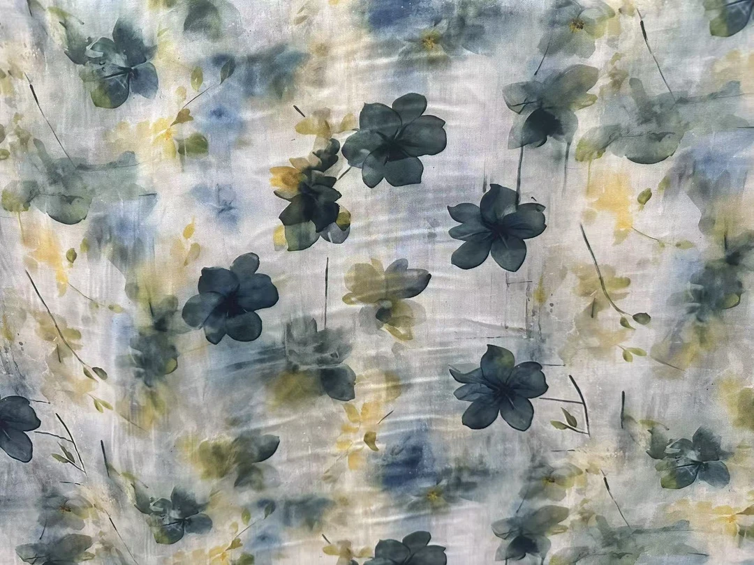 {朵朵荷花}新款3D精品棉绸高品质布料