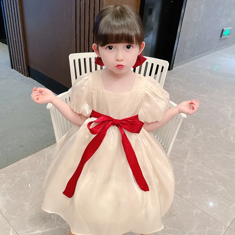 女童连衣裙新款洋气夏季小女孩衣服儿童公主裙蓬蓬裙宝宝夏装裙子