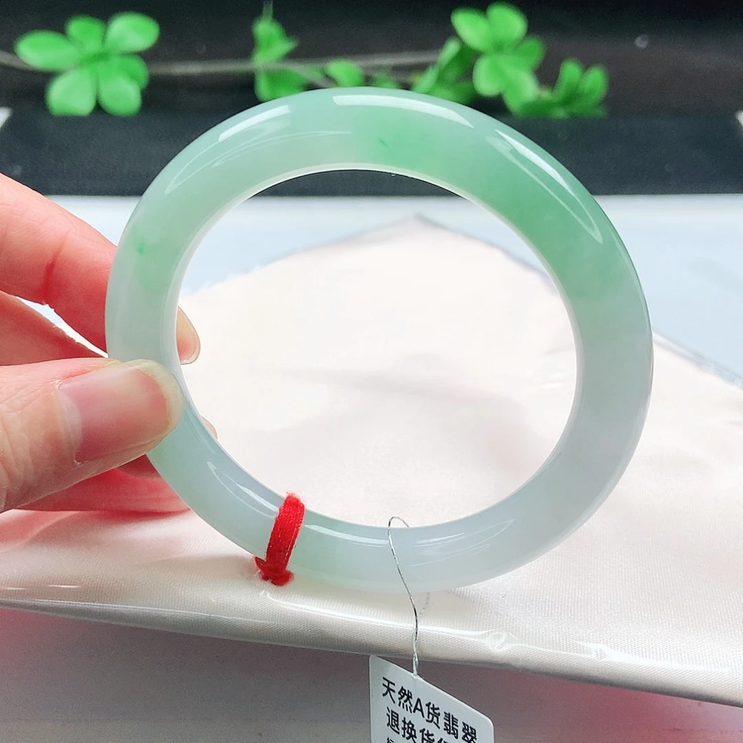 未镶嵌手镯翡翠55圆条