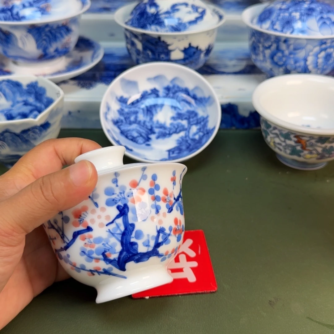 景德镇纯手绘茶器圆圆玲珑245