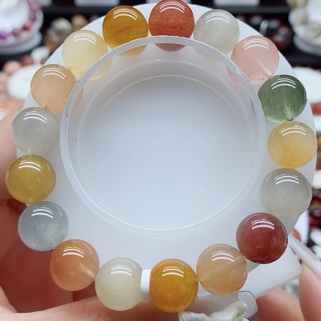 水晶手链未镶嵌兔毛