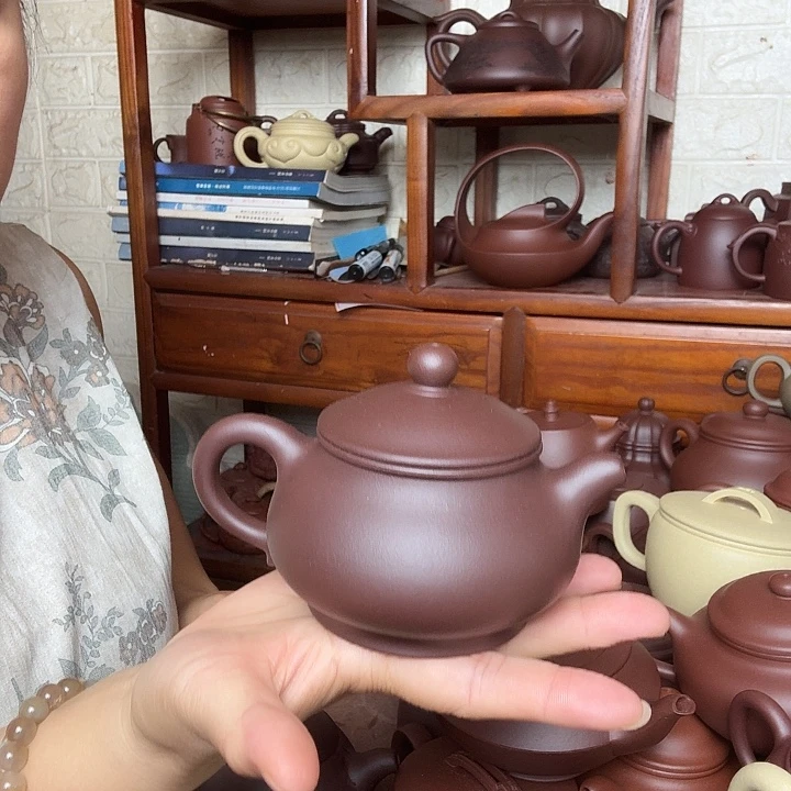 茶壶紫砂潘壶240cc半手工