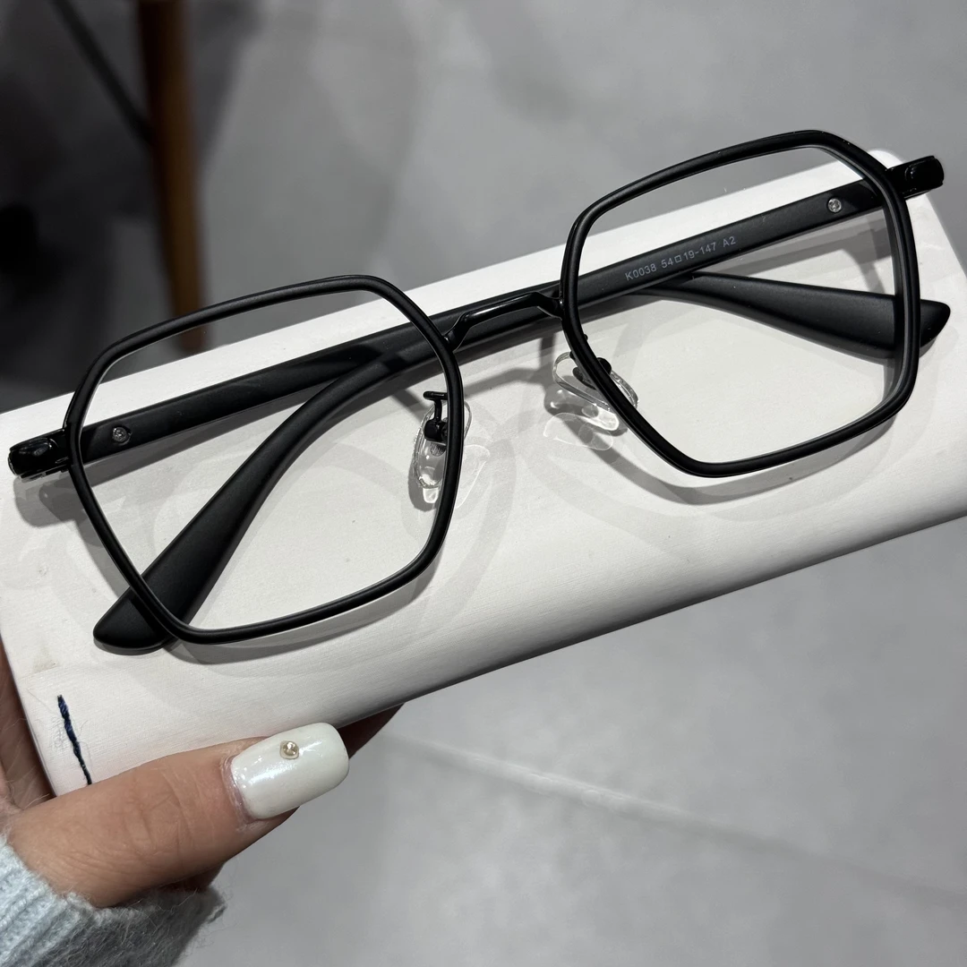 炜视明时尚单梁百搭潮流全框防蓝光变色眼镜可配近视眼镜K0038