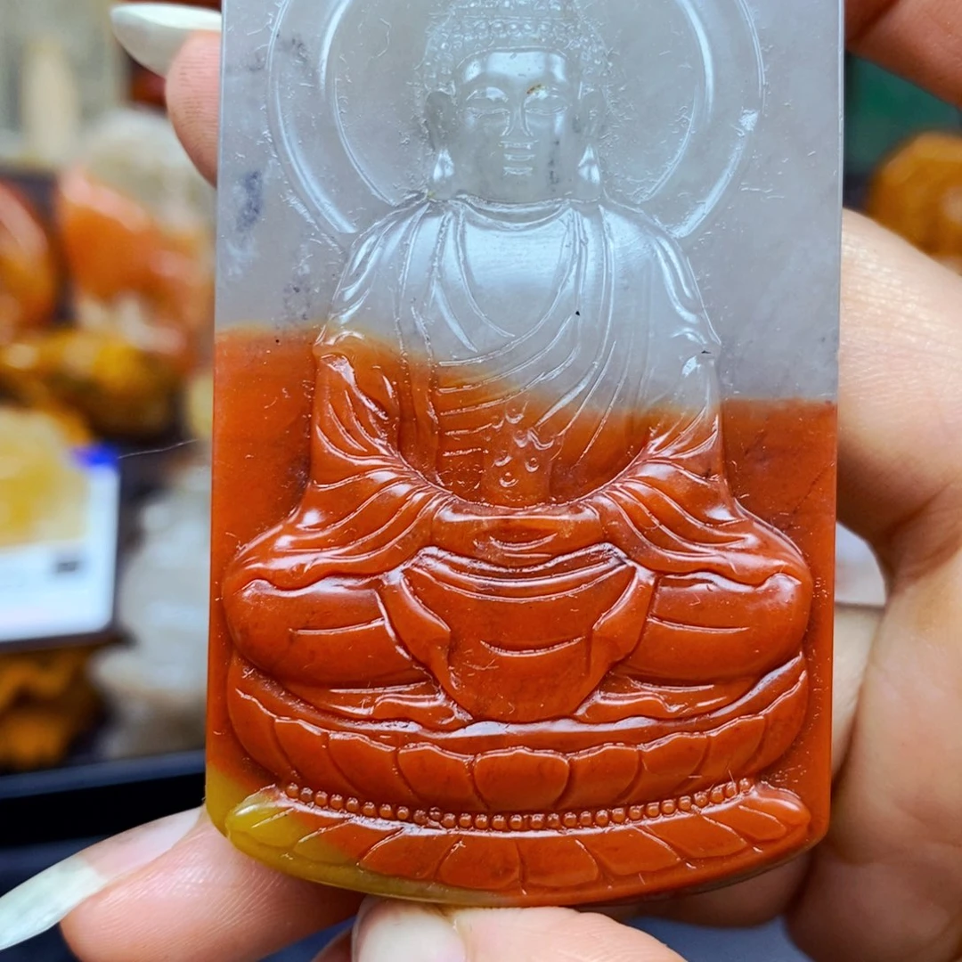 石英质玉（黄龙玉）未镶嵌颈饰