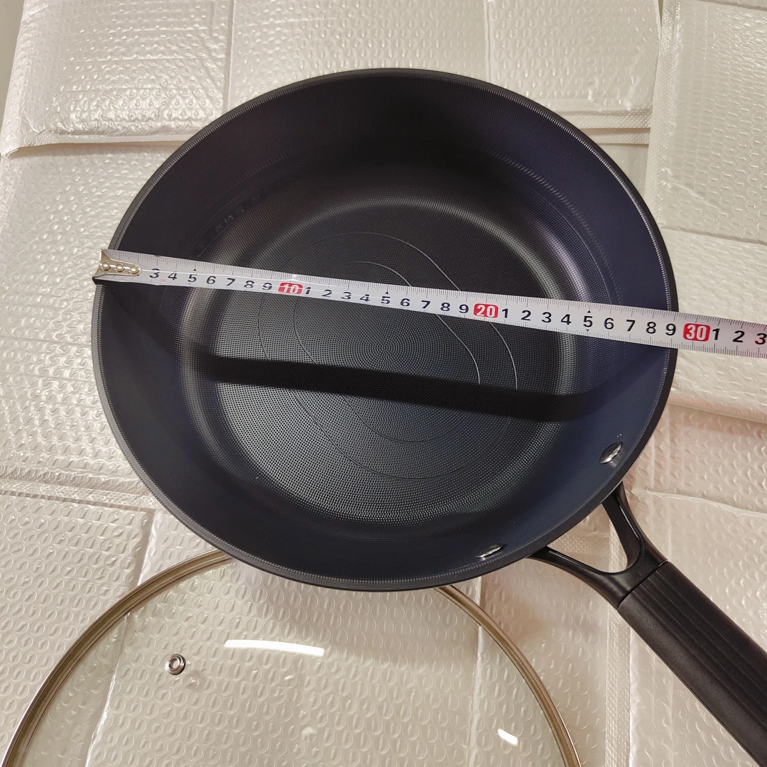 高端无涂层平底铁煎锅28cm大号家用牛排煎锅不粘锅煤气灶中号