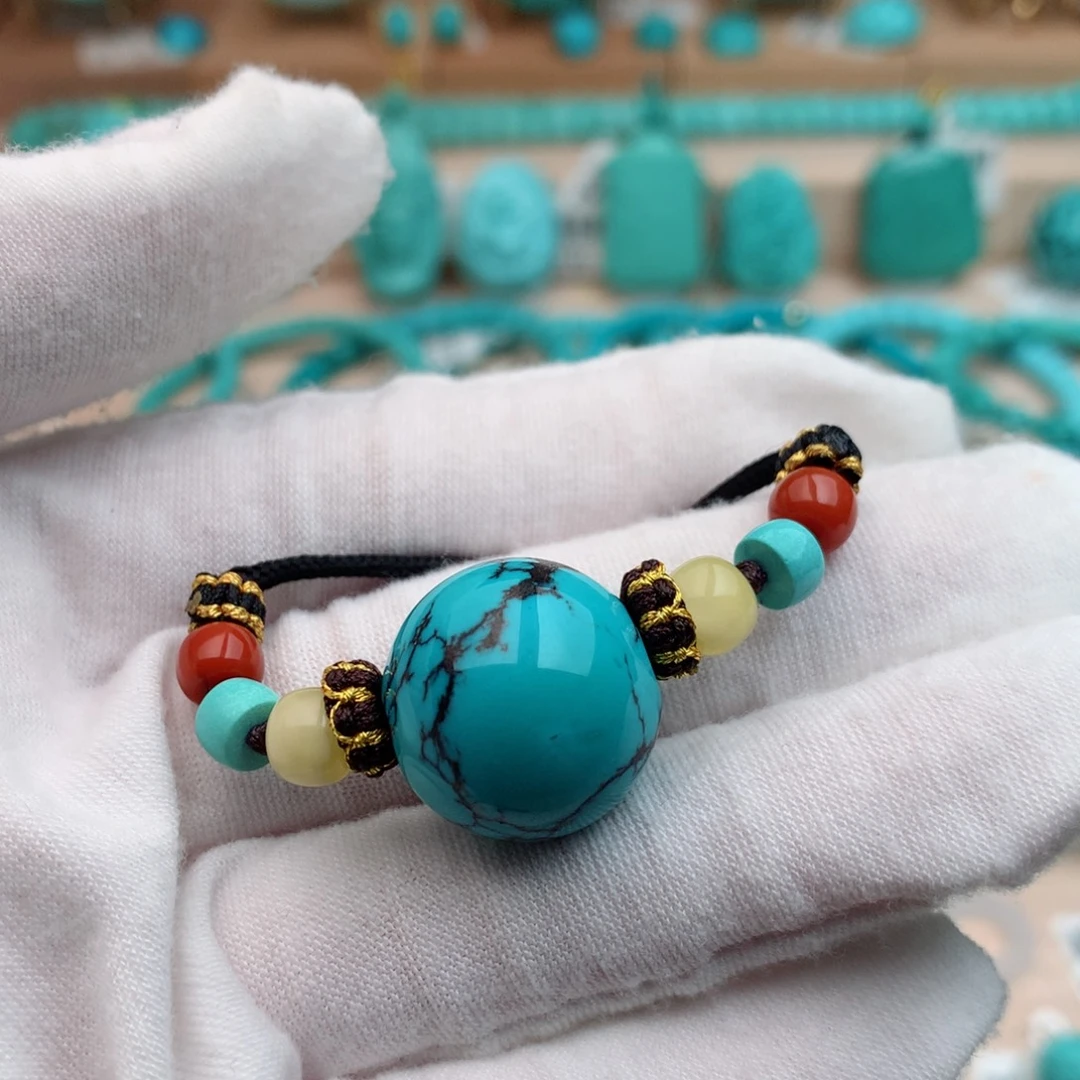 绿松石未镶嵌珠宝奇石18mm