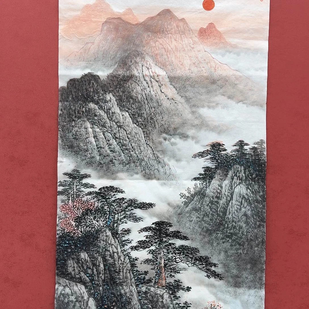 小***哥国画国画作品欣赏四尺整