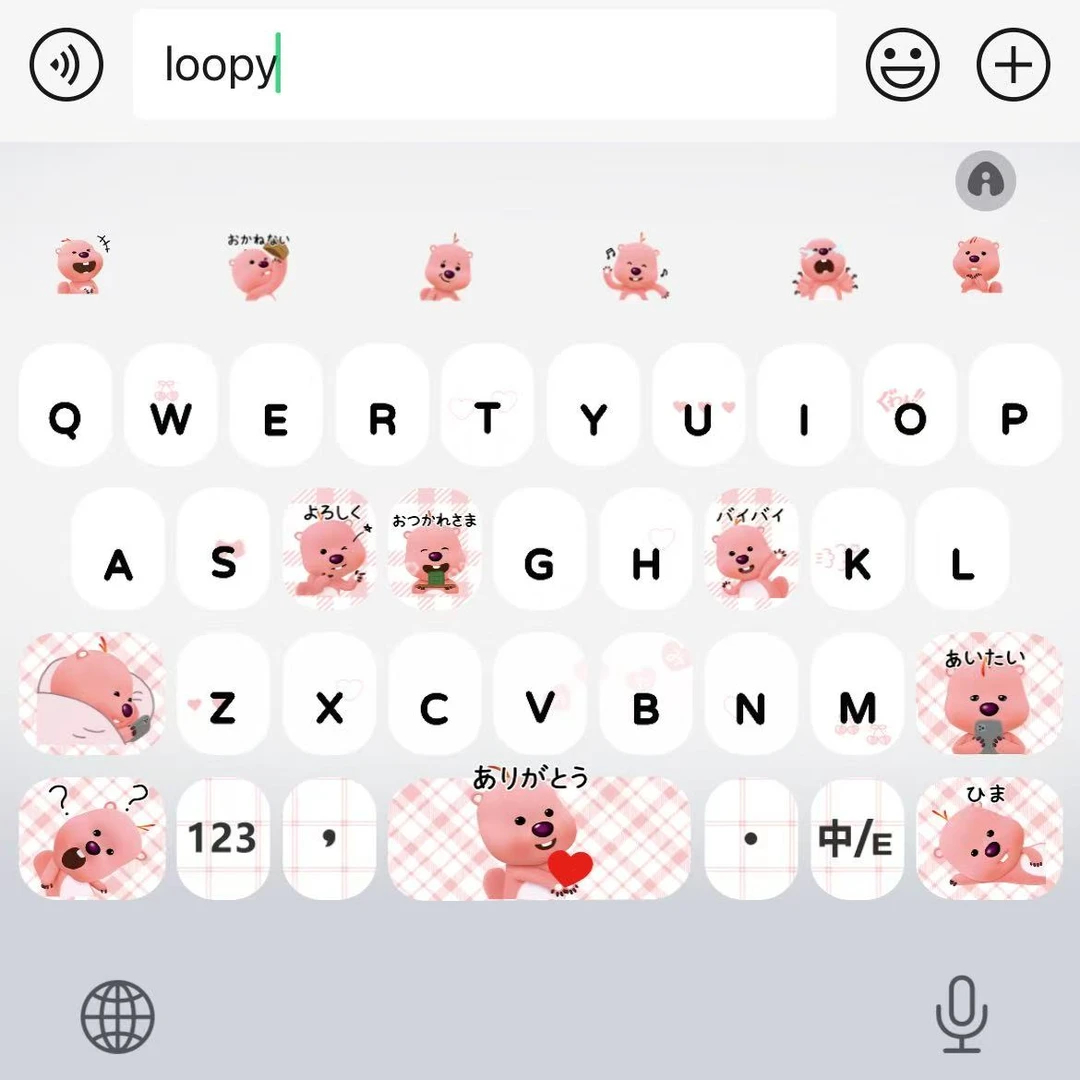 【loopy】百度输入法苹果安卓打字键盘皮肤办公配件美化包