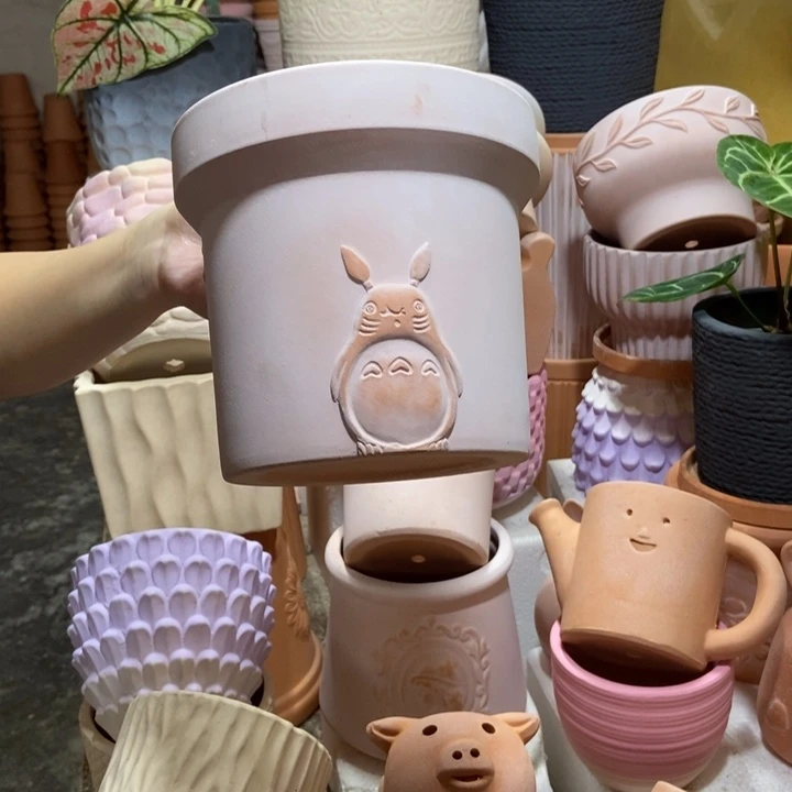 16×15雾化龙猫盆1个