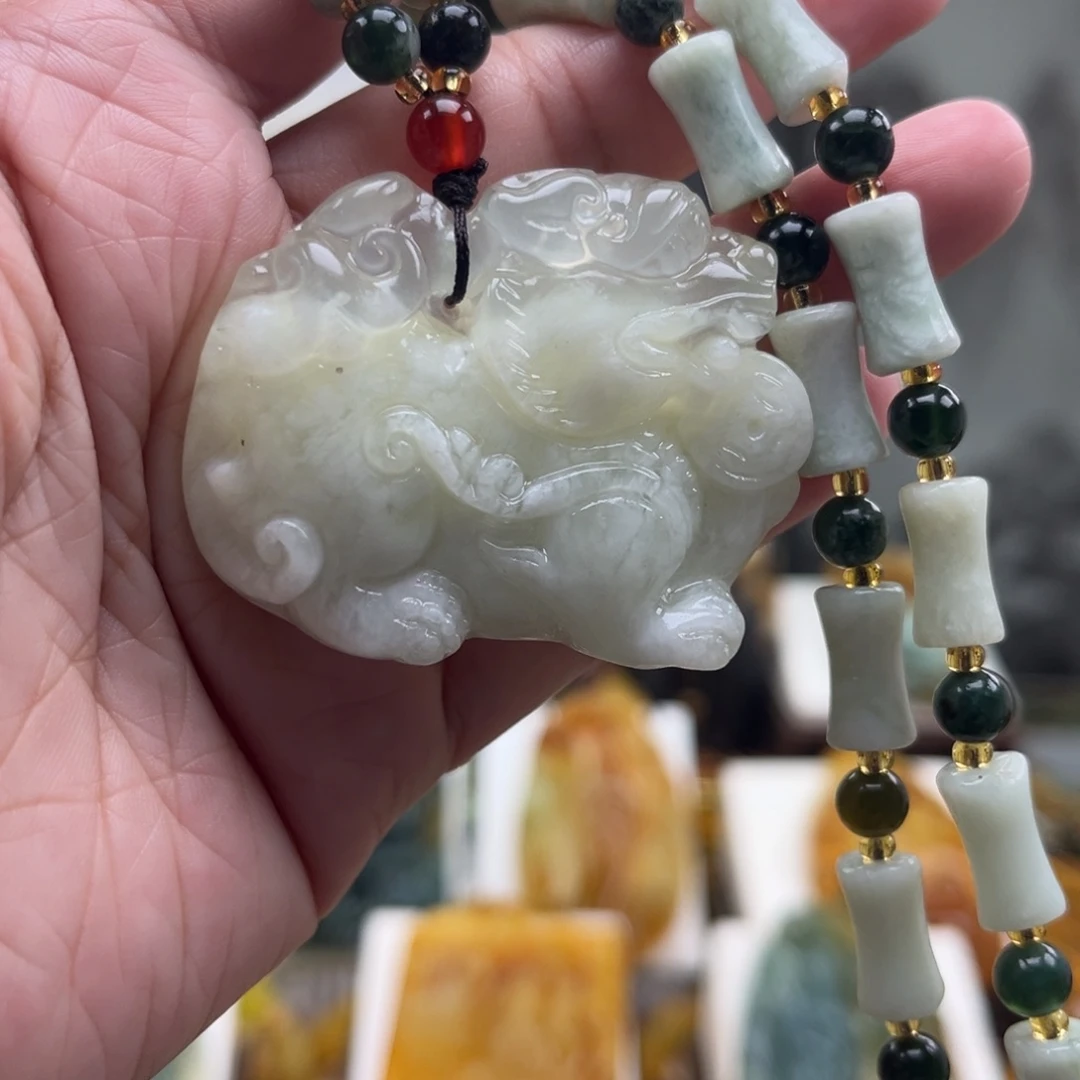 岫玉未镶嵌挂件挂件