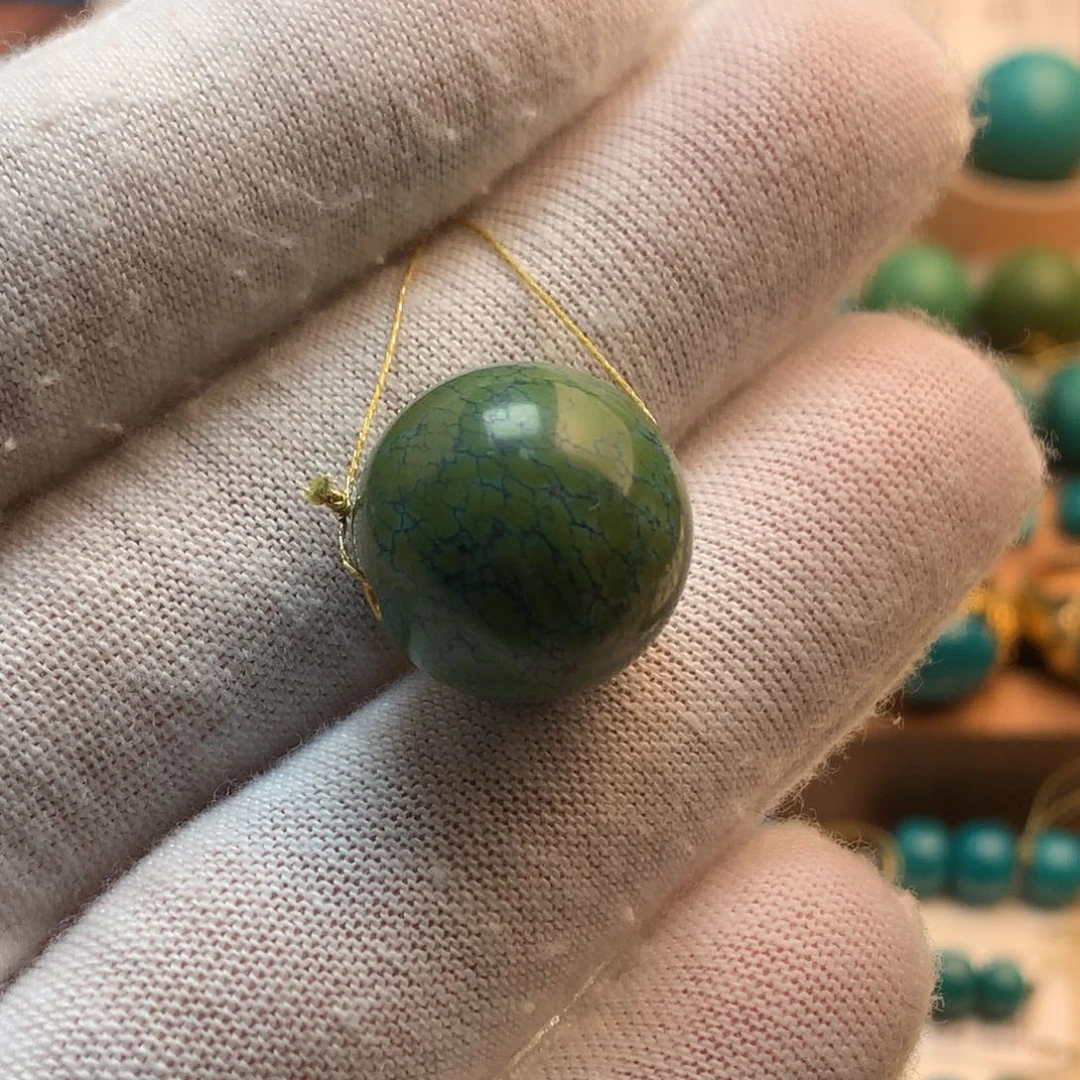 绿松石未镶嵌挂件16.7m
