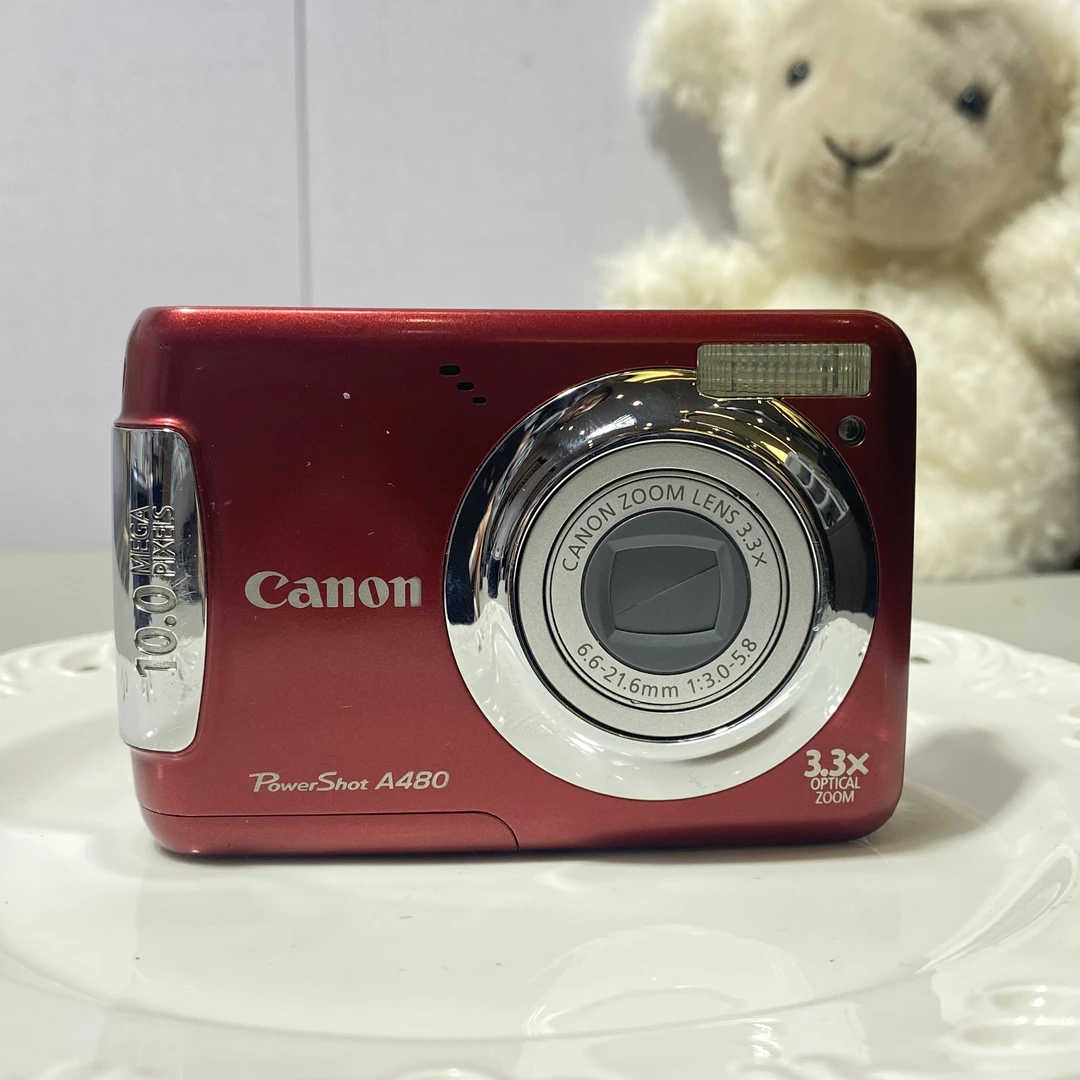 95新 Canon/佳能 佳能A480自备5号电池冷白皮1000万像素数码ccd