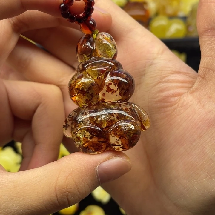 琥珀未镶嵌裸石天然琥珀蜜蜡