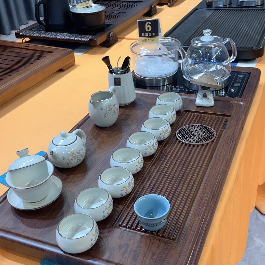 瓷片茶盘的形状有很多讲究了啊