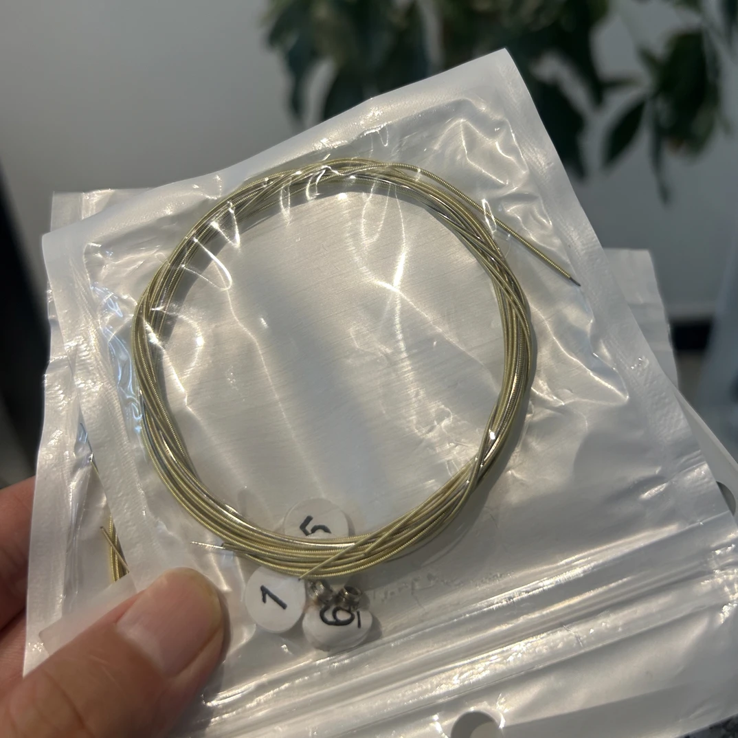 入门通用民谣吉他琴弦/备用琴弦/超高性价比黄铜琴弦