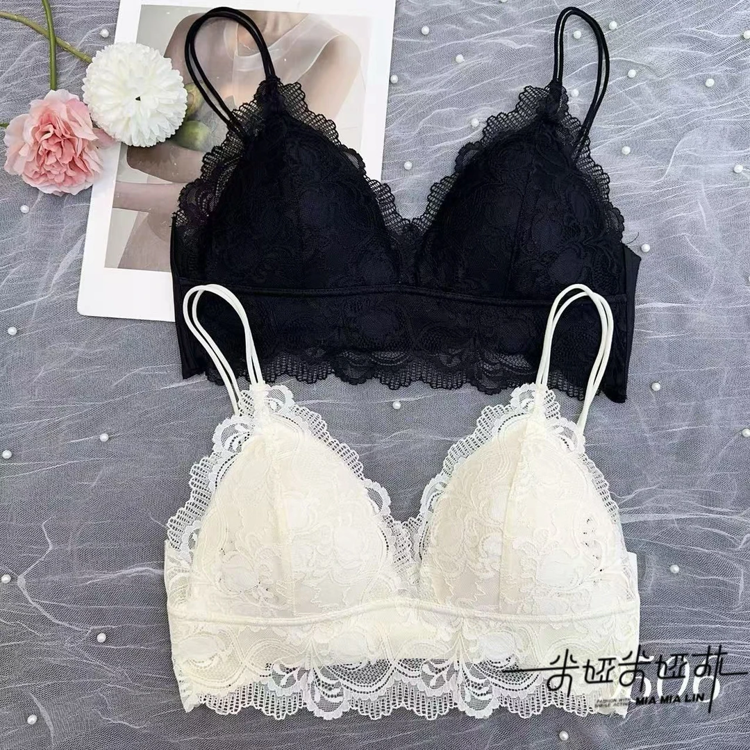 9506 高奢性感蕾丝透气杯垫时尚百搭亲肤内外穿吊带美背