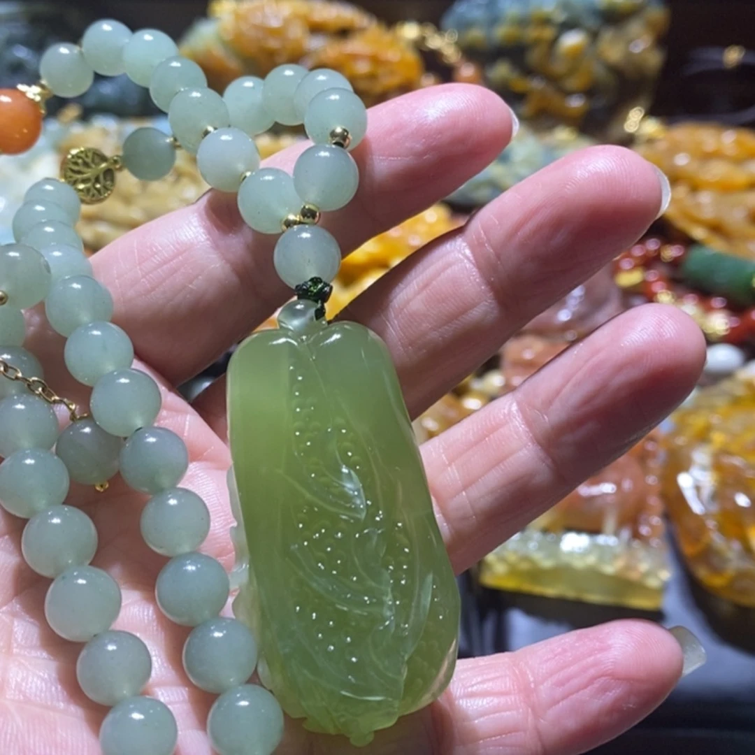 【闪购商品】岫玉毛衣链未镶嵌