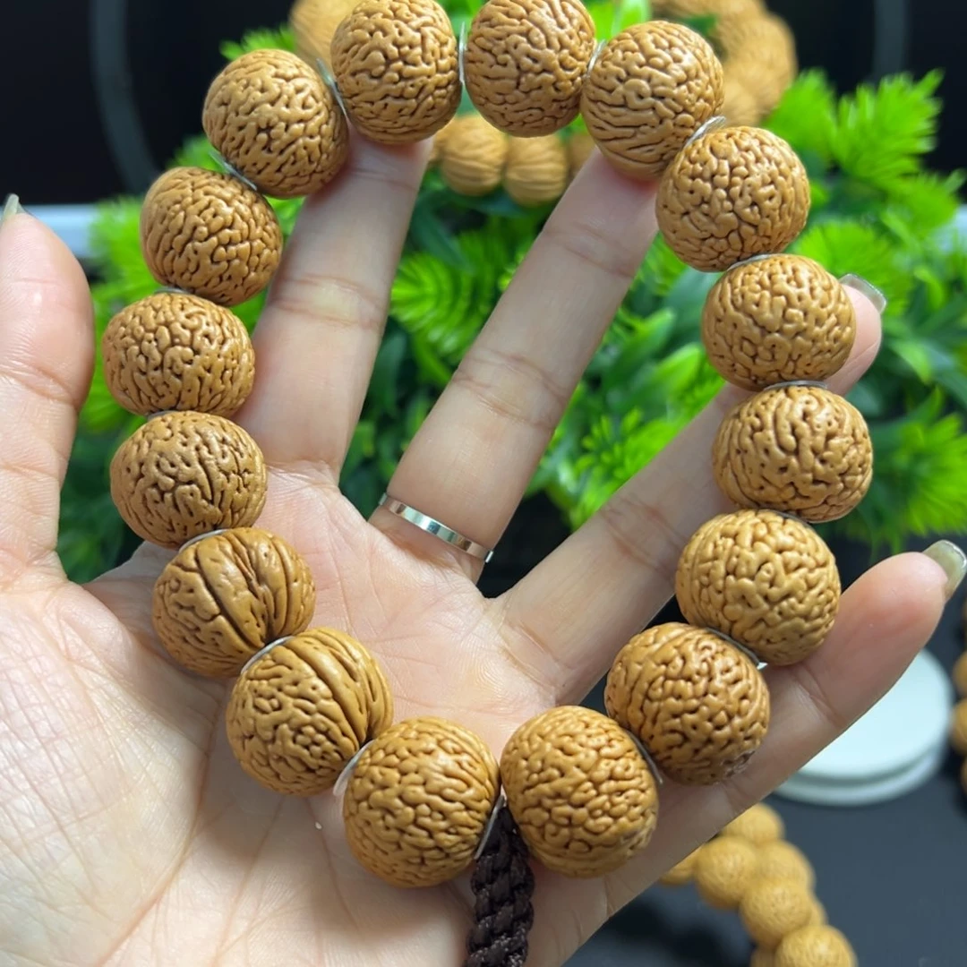 钓***天桃木手串/手链白月光20+