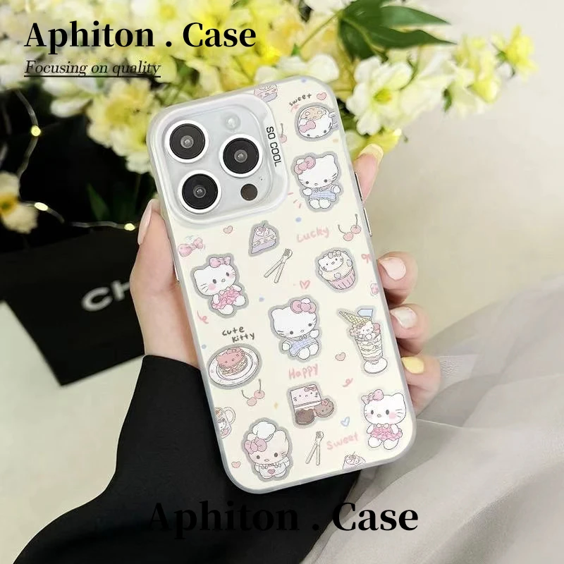奥菲顿蛋糕Kitty合集适用苹果16元气手机壳小米15vivo华为P70oppo