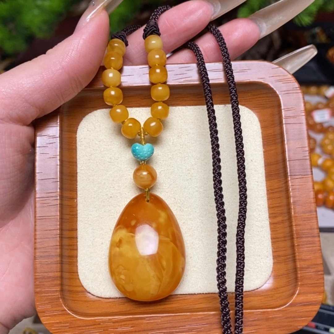 【闪购商品】蜜蜡颈饰未镶嵌项链