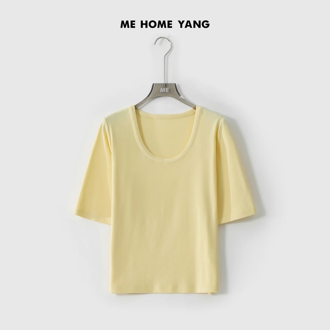 ME【土豆泥T】Q弹软糯经典显瘦时尚百搭休闲短袖T恤MESS2655