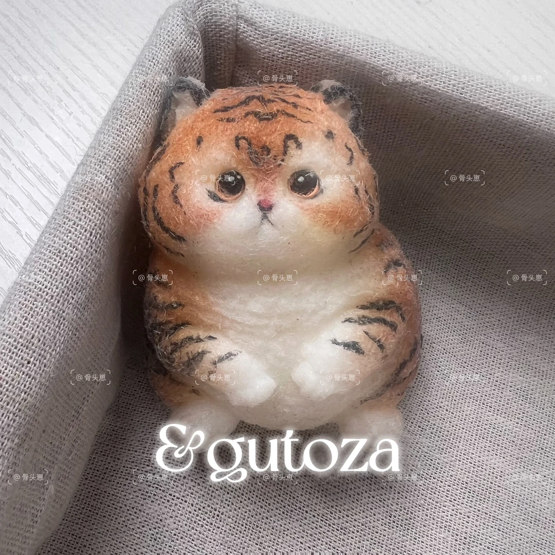 【小胖老虎】可爱小胖猫·骨头自制纯手绘捏捏