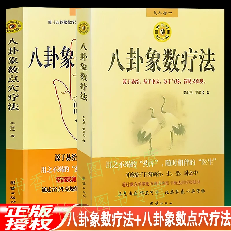 正版2册 八卦象数疗法+点穴疗法 李山玉著中医解周易家庭不药自愈
