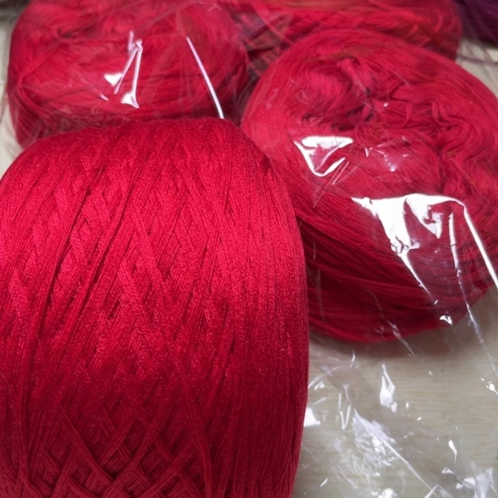 羊毛混纺中国红两斤