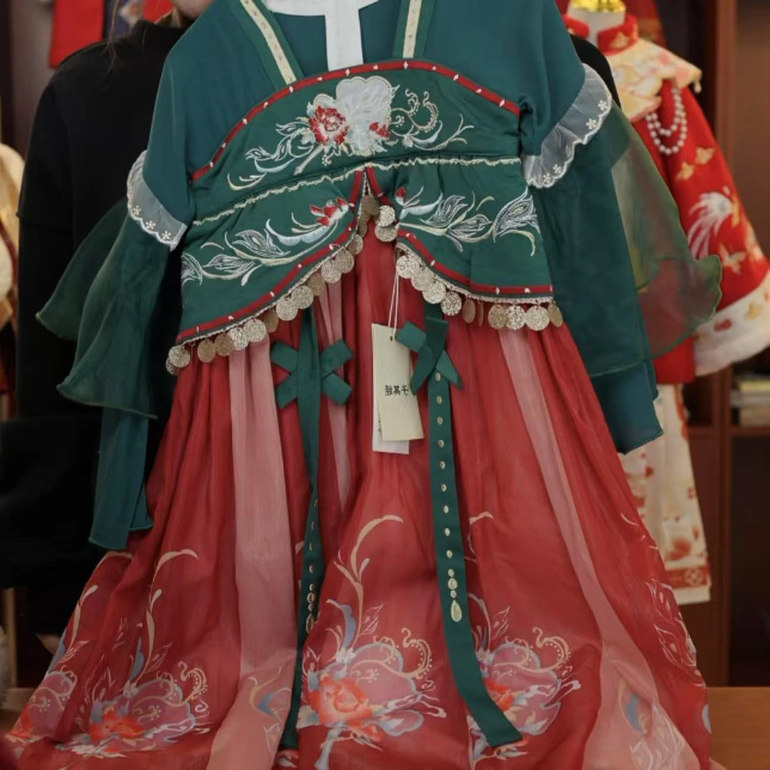 【现货断码清】云水荷-2025春款女童古装加厚古风汉服