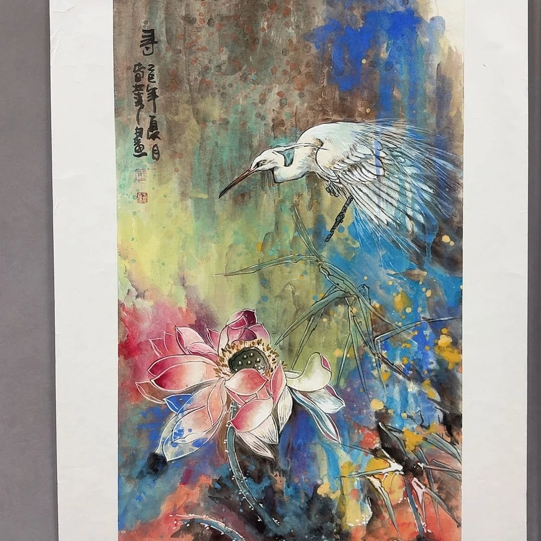 国画亲笔手绘放心去藏