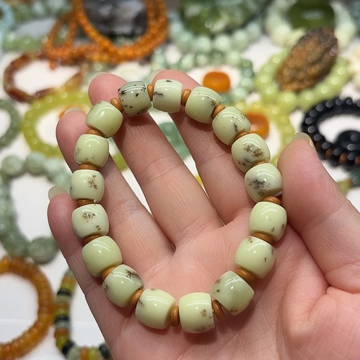 蛇纹石玉未镶嵌手串