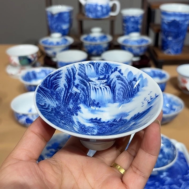 景德镇纯手绘斗立杯满工