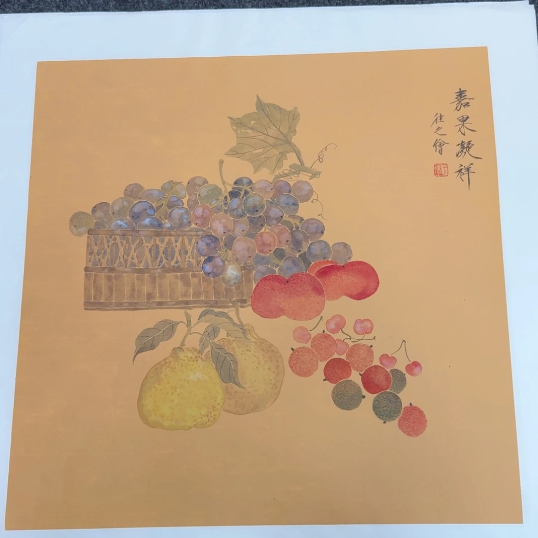 国画纯手绘山水花鸟作品