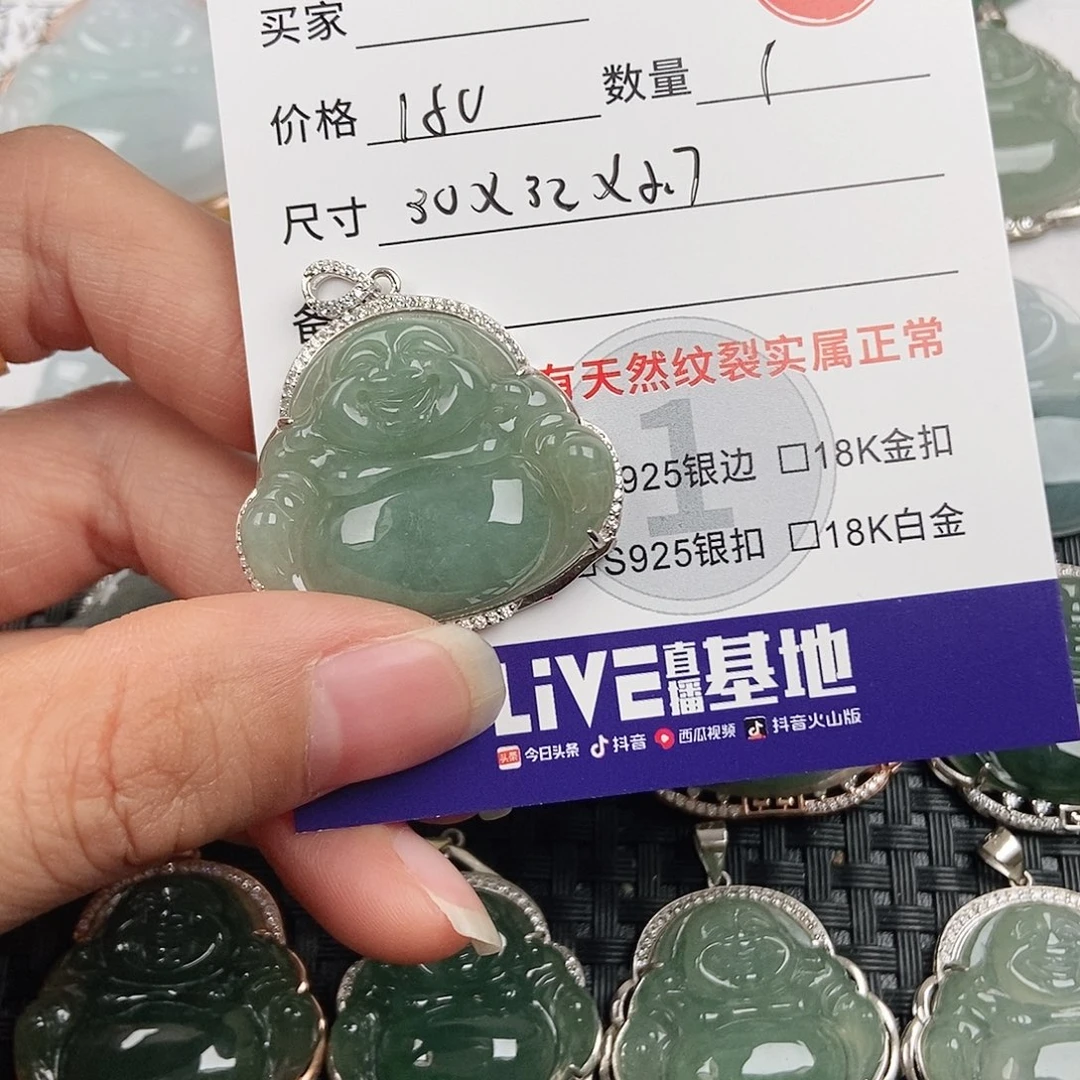 翡翠银S925镶嵌颈饰