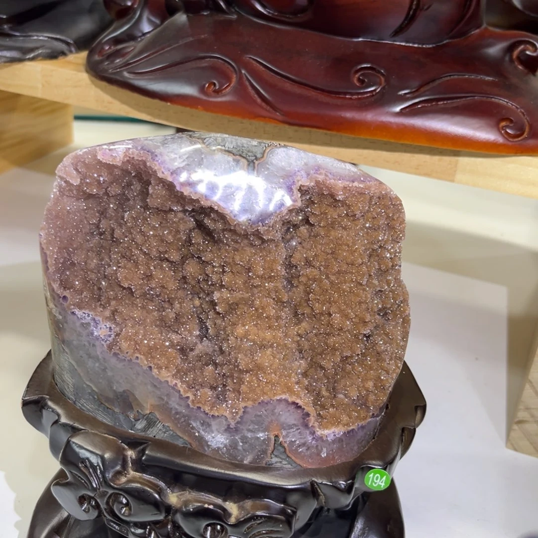 紫晶摆件未镶嵌水晶