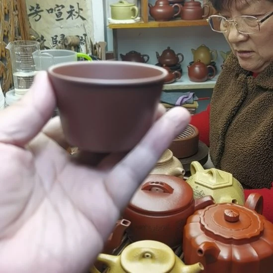 l***z茶壶紫砂八目粗砂，主人杯，160CC容量