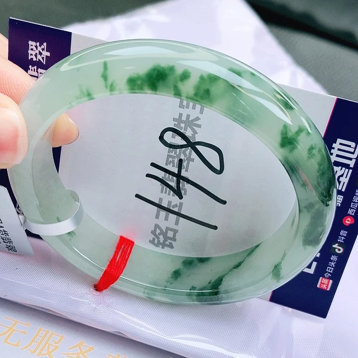 翡翠未镶嵌手镯缅甸天然a货翡翠手镯56贵