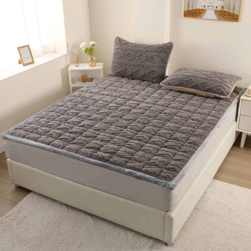 开学季学生宿舍寝室加厚塔芙绒床垫软床垫保暖加绒加棉床褥垫奶绒