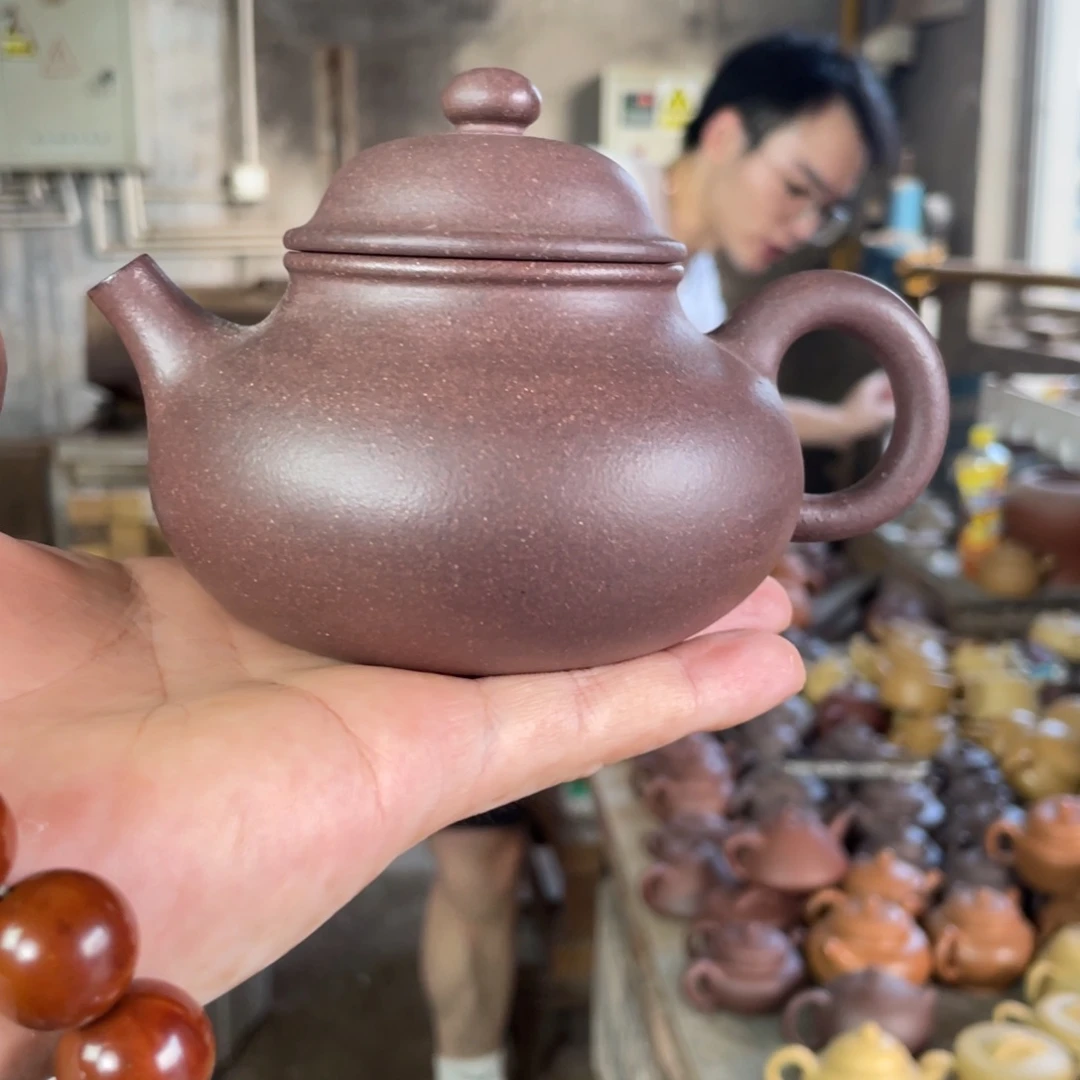 茶壶紫砂YZ 容天。 桃花泥。 240CC
