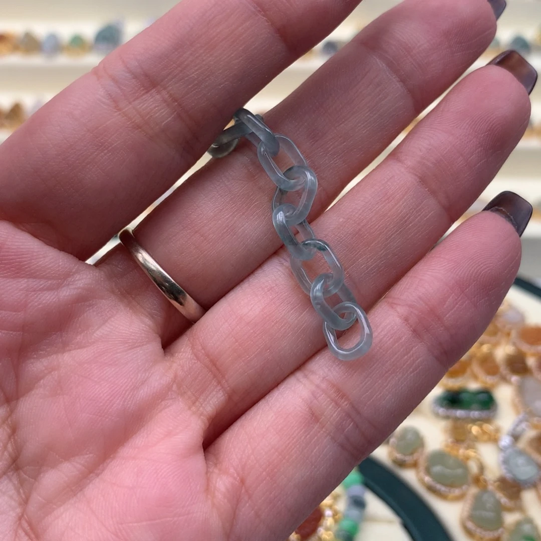 L***c翡翠银S925镶嵌颈饰