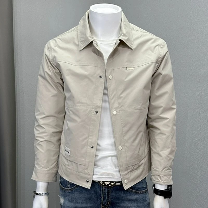 夹克春秋季2025新款潮流帅气休闲翻领短款上衣百搭工装外套