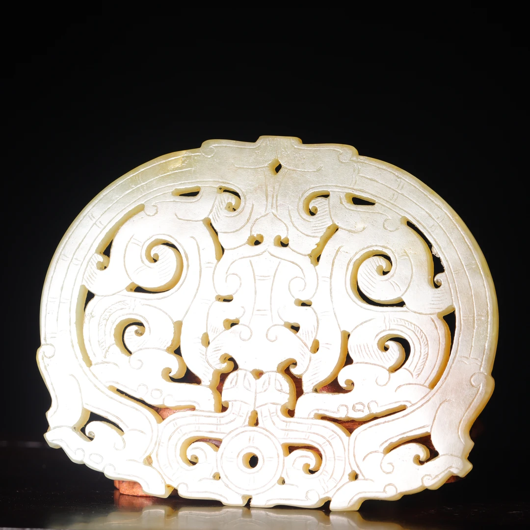 明代和田玉龙纹佩-NX