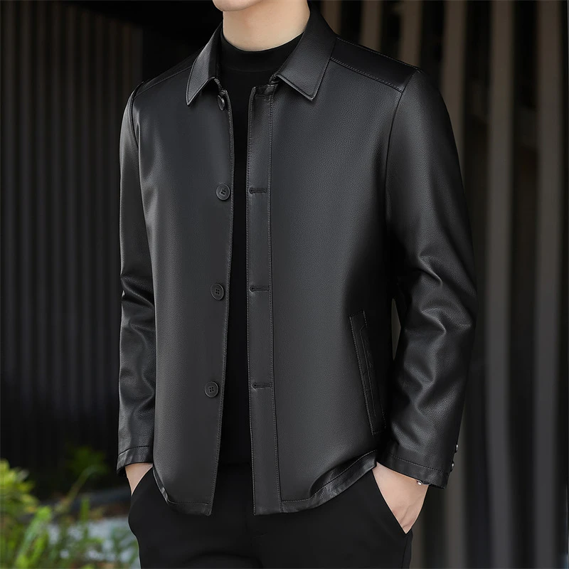 皮衣男装潮流四季流行