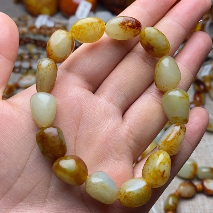 和田玉未镶嵌手链