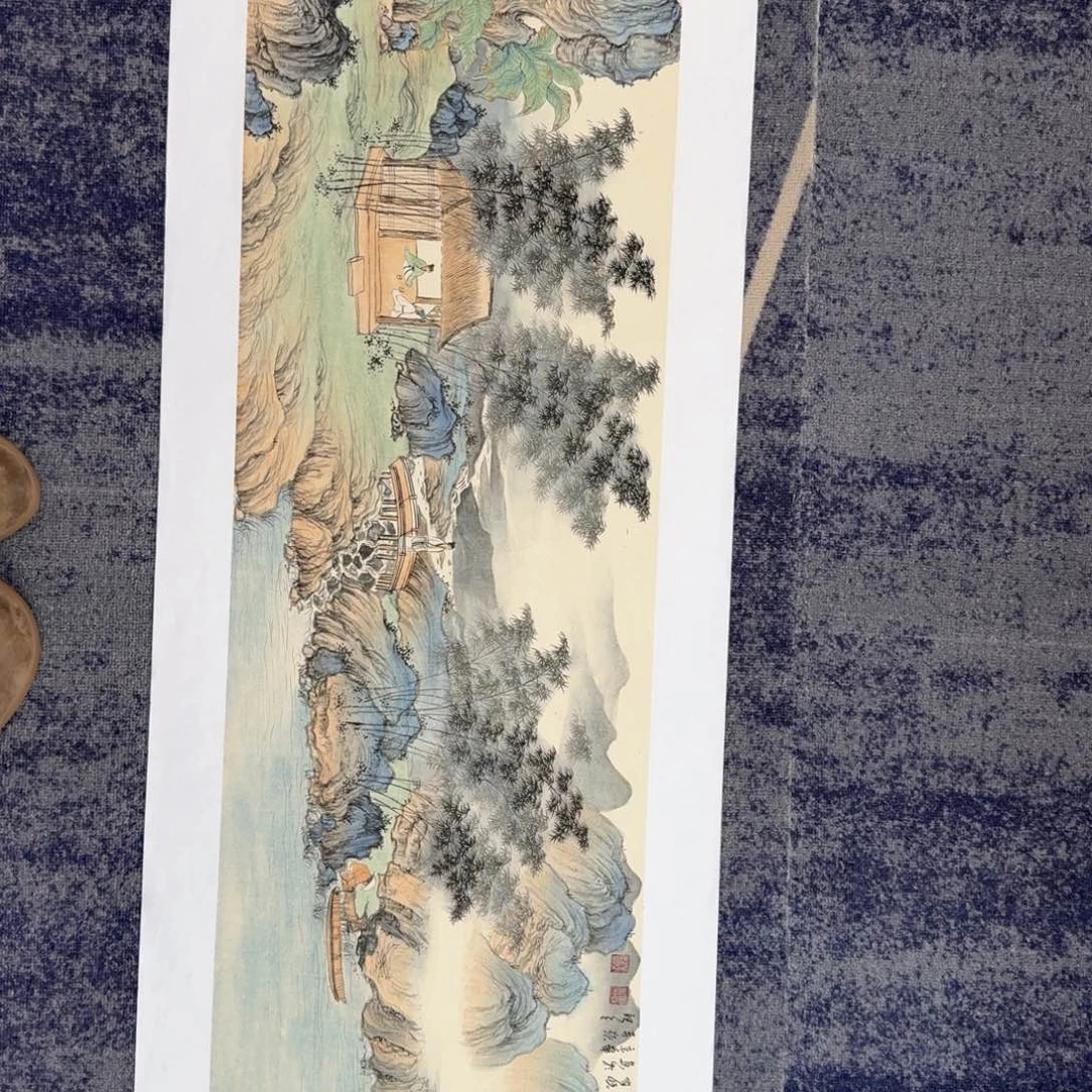 国画纯手绘山水花鸟作品